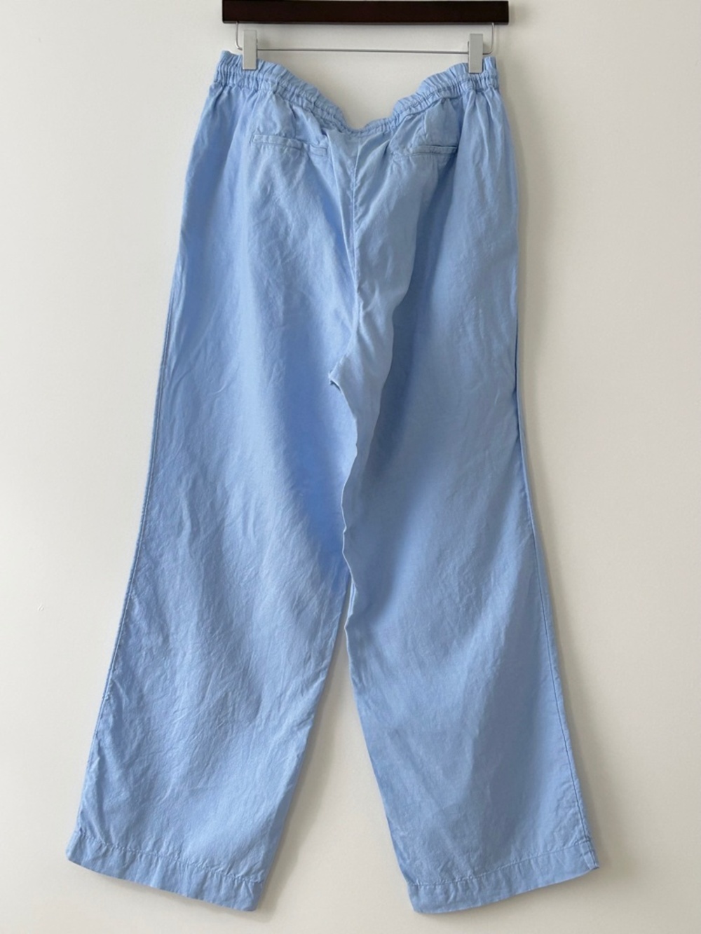 Charter Club 100% Linen Blue Wide Leg Pants - Picture 8 of 16